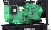 Дизельный генератор 33,8 квт PowerLink GMS42PX открытый (на раме) с АВР - новый