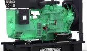 Дизельный генератор 63,2 квт PowerLink GMS80PX открытый (на раме) с АВР - новый