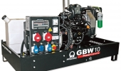 Дизельный генератор 6,8 квт Pramac GBW-10-Y-AUTO открытый (на раме) с АВР - новый